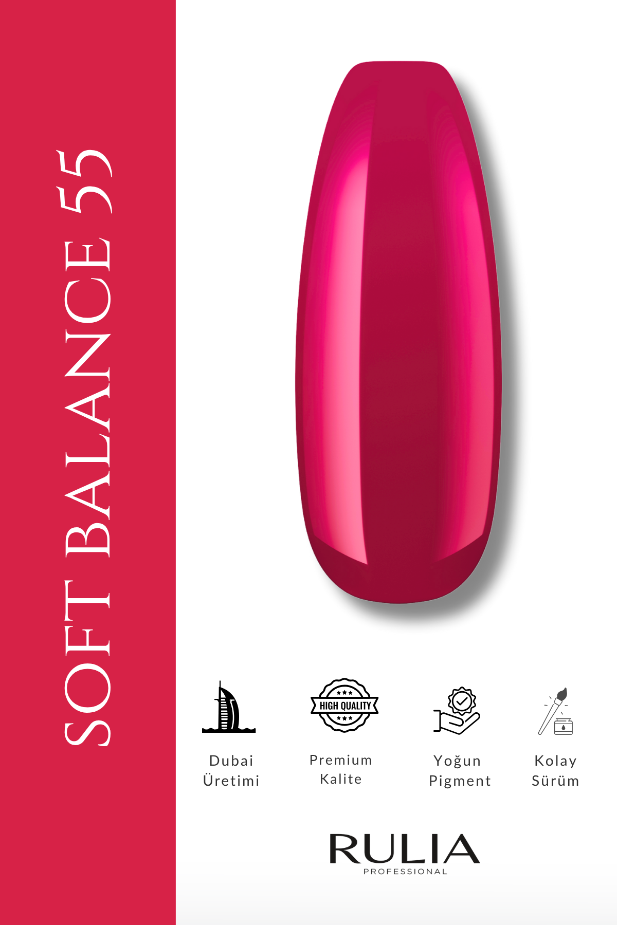 Rulia Kalıcı Oje Soft Balance 055 15 ml