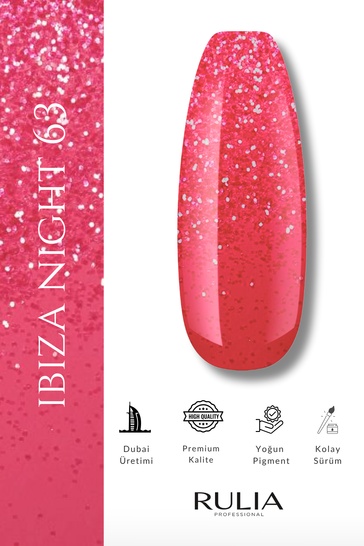 Rulia Kalıcı Oje Ibiza Night 063 15 ml