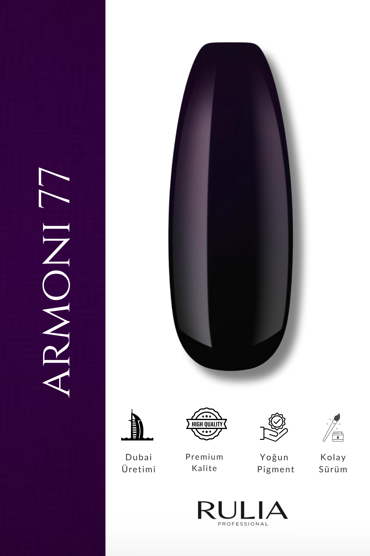 Rulia Kalıcı Oje Armoni 077 15 ml