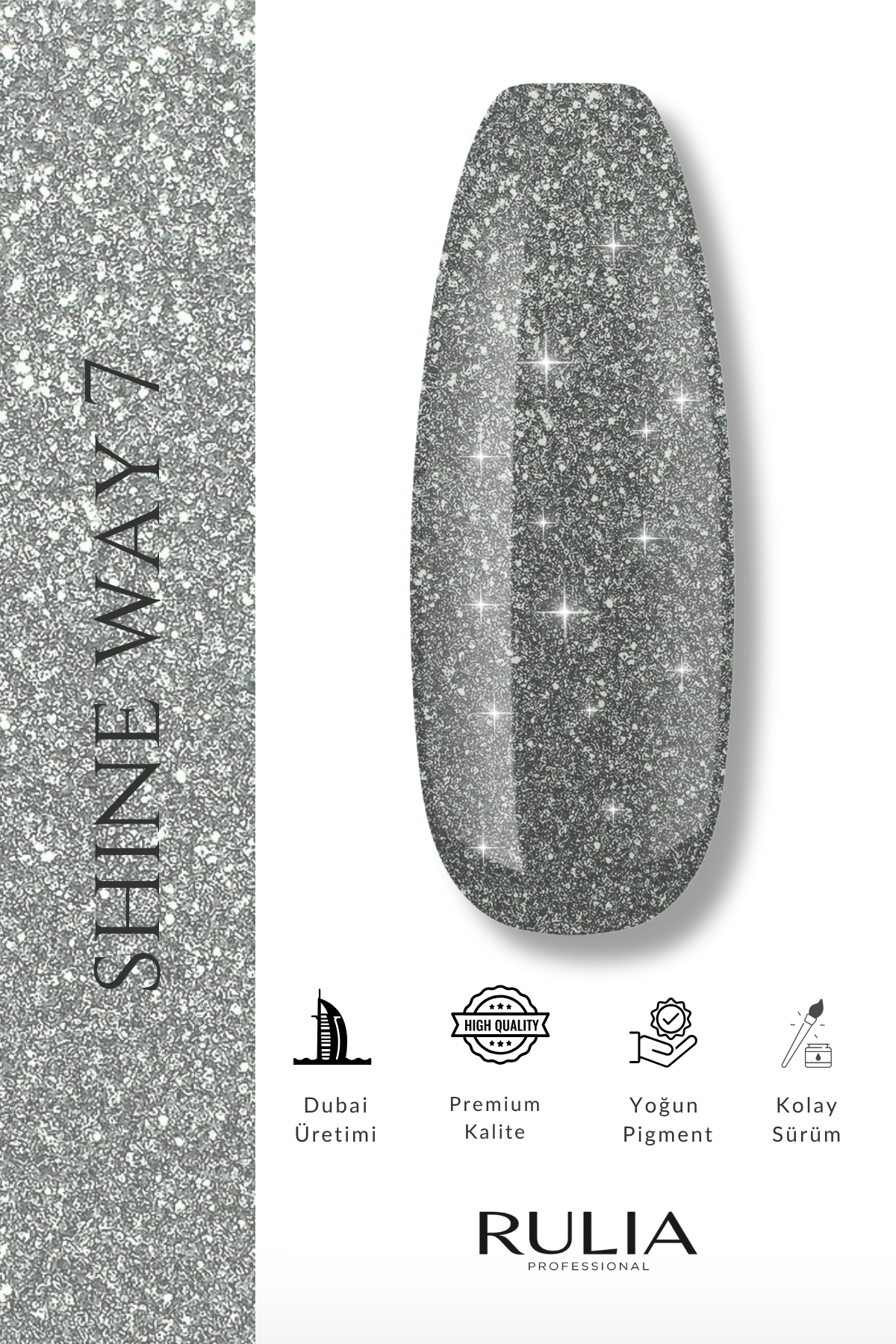 Rulia Kalıcı Oje Shine way 007 15 ml