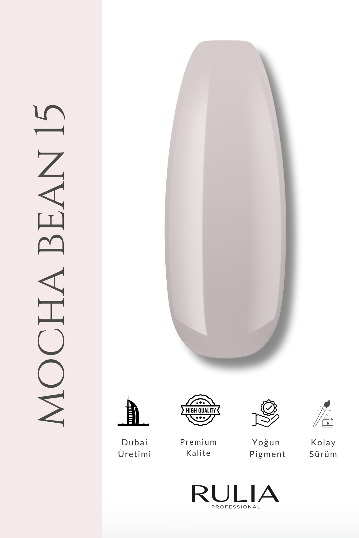 Rulia Kalıcı Oje Mocha Bean 015 15 ml