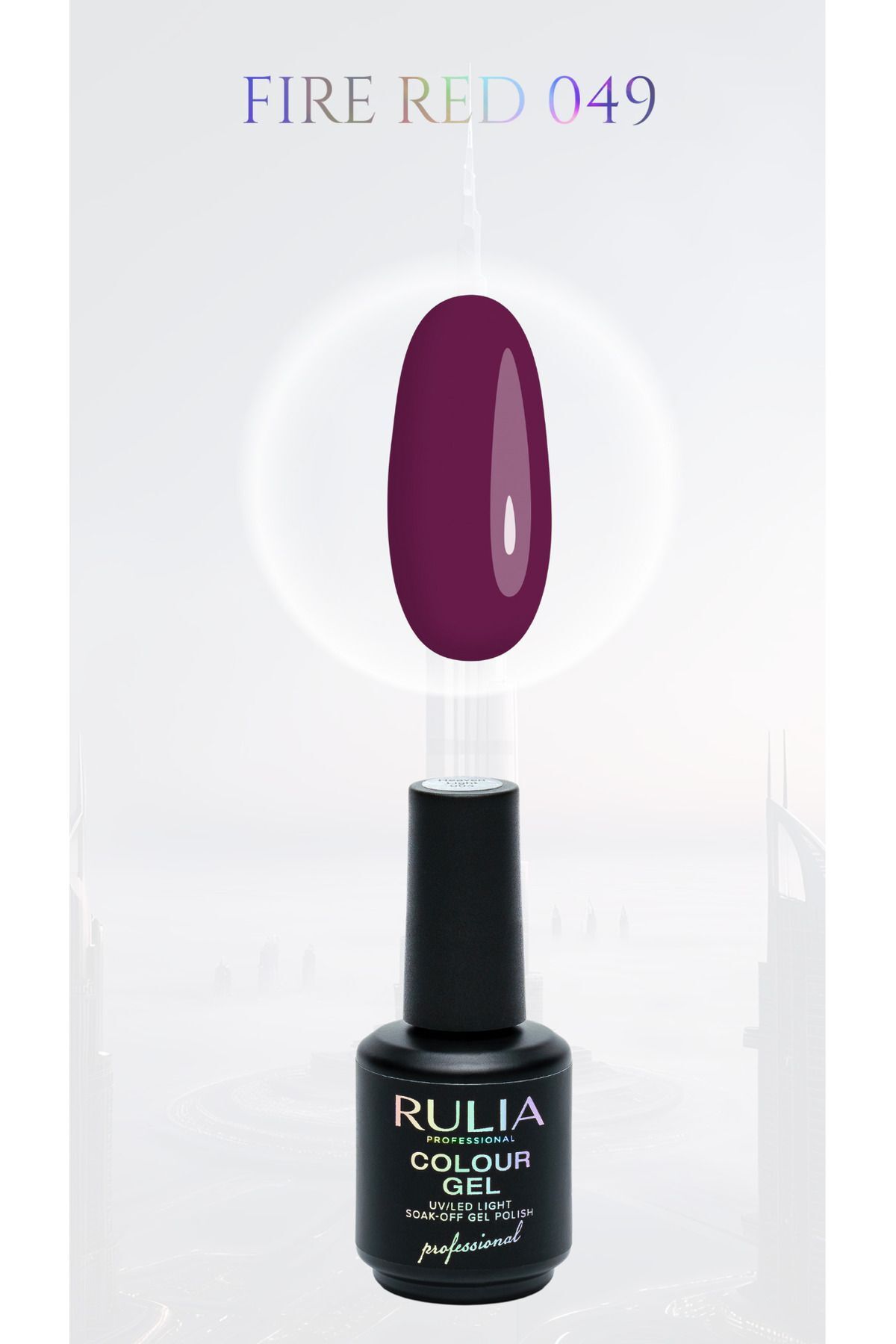 Rulia Kalıcı Oje Fire Red 049 15 ml