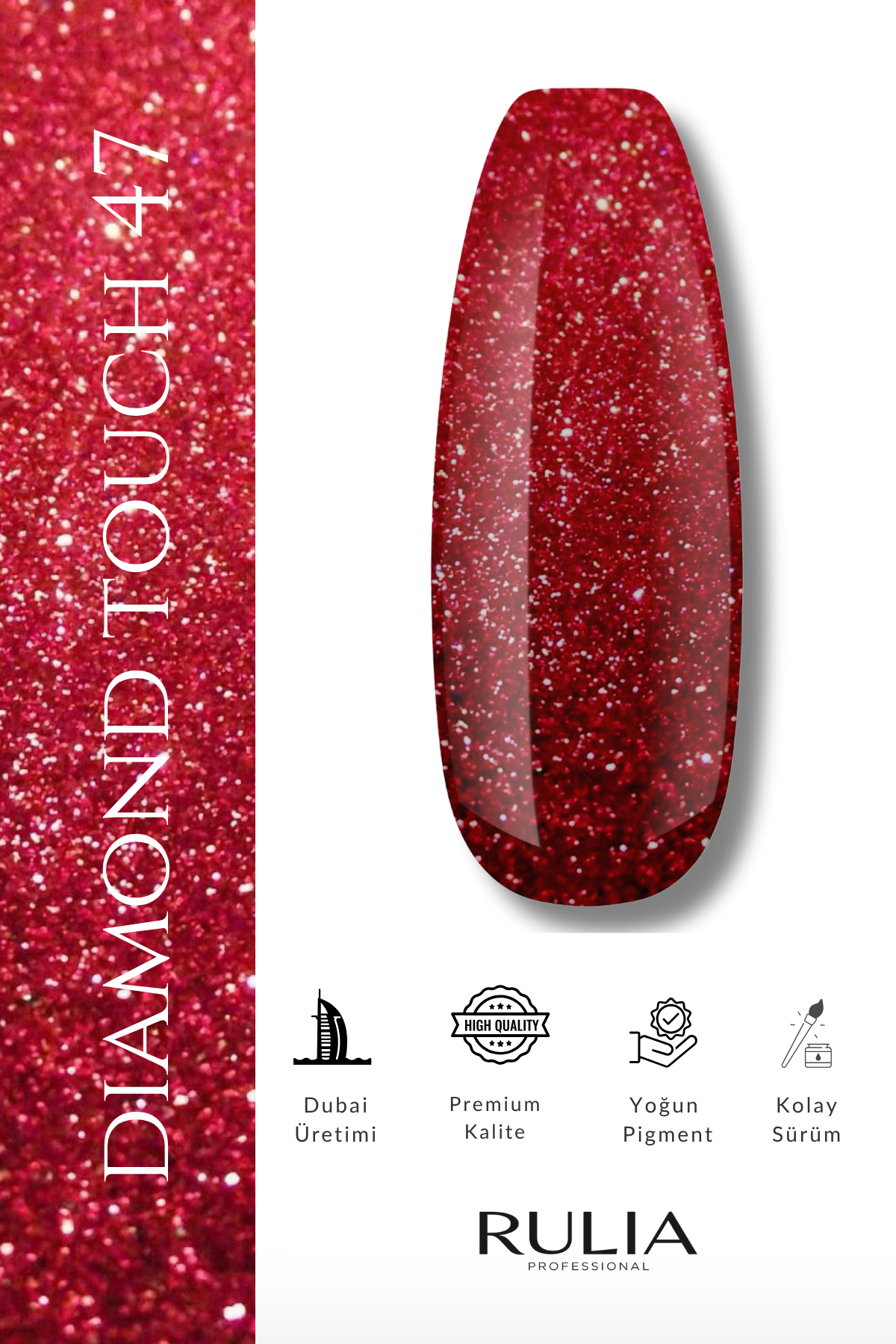 Rulia Kalıcı Oje Diamond Touch 047 15 ml