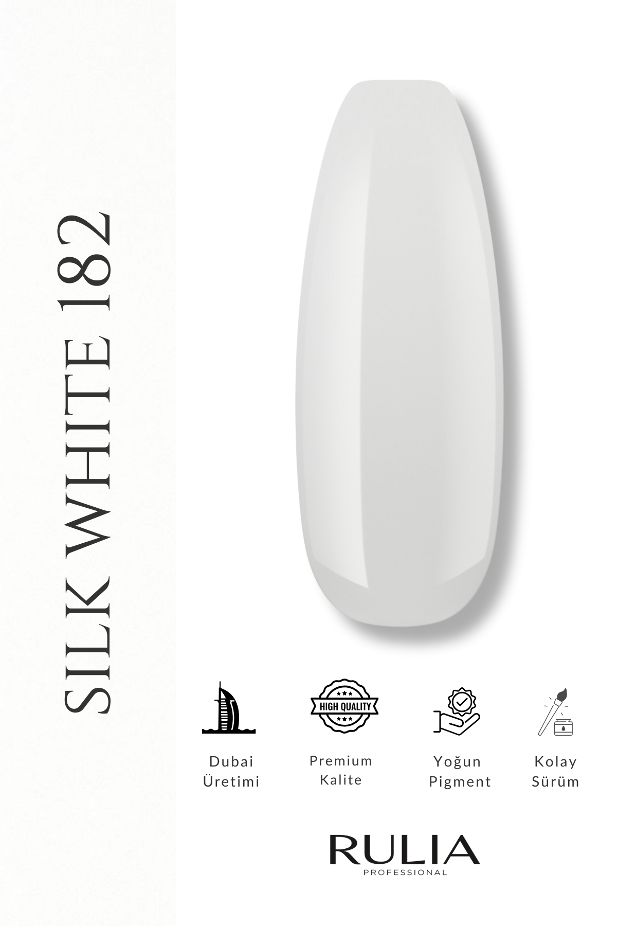 Rulia Poly Gel Silk White 182 30 ml