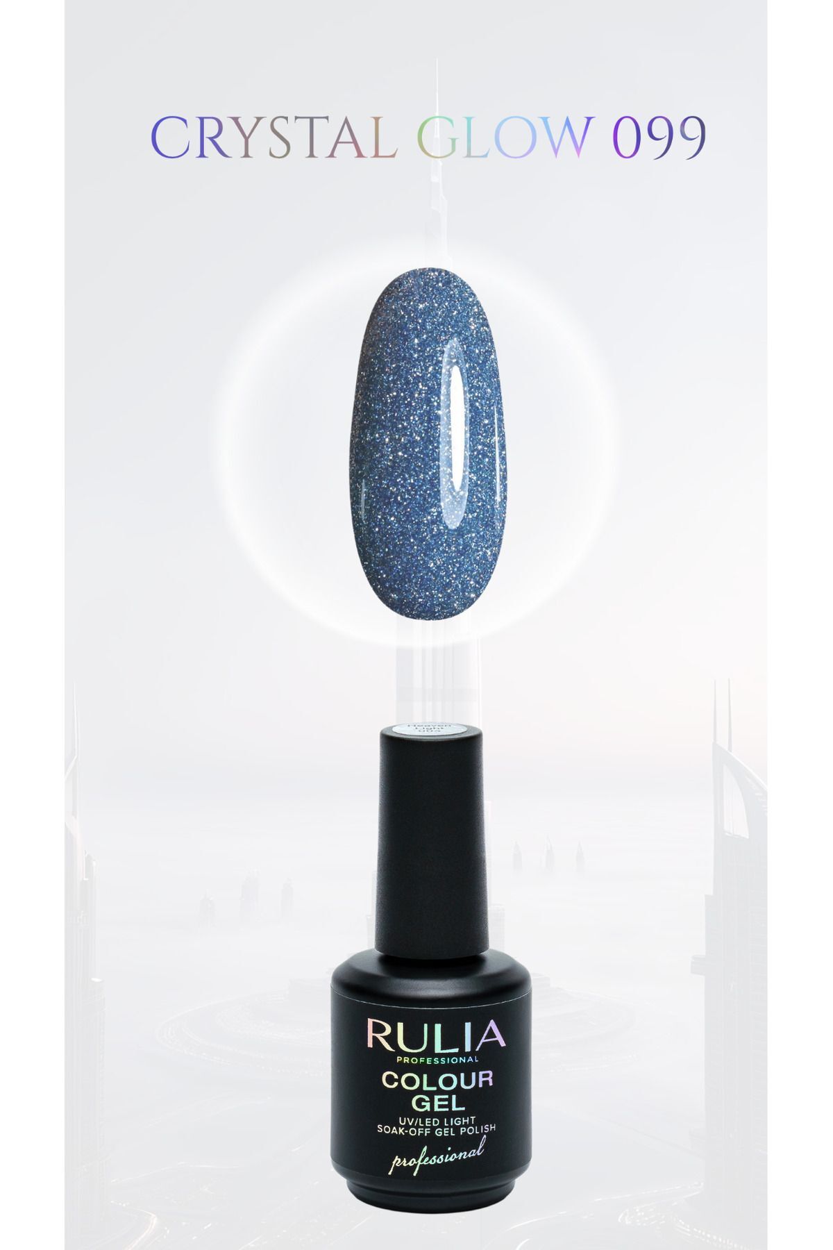 Rulia Kalıcı Oje Crystal Glow 099 15 ml