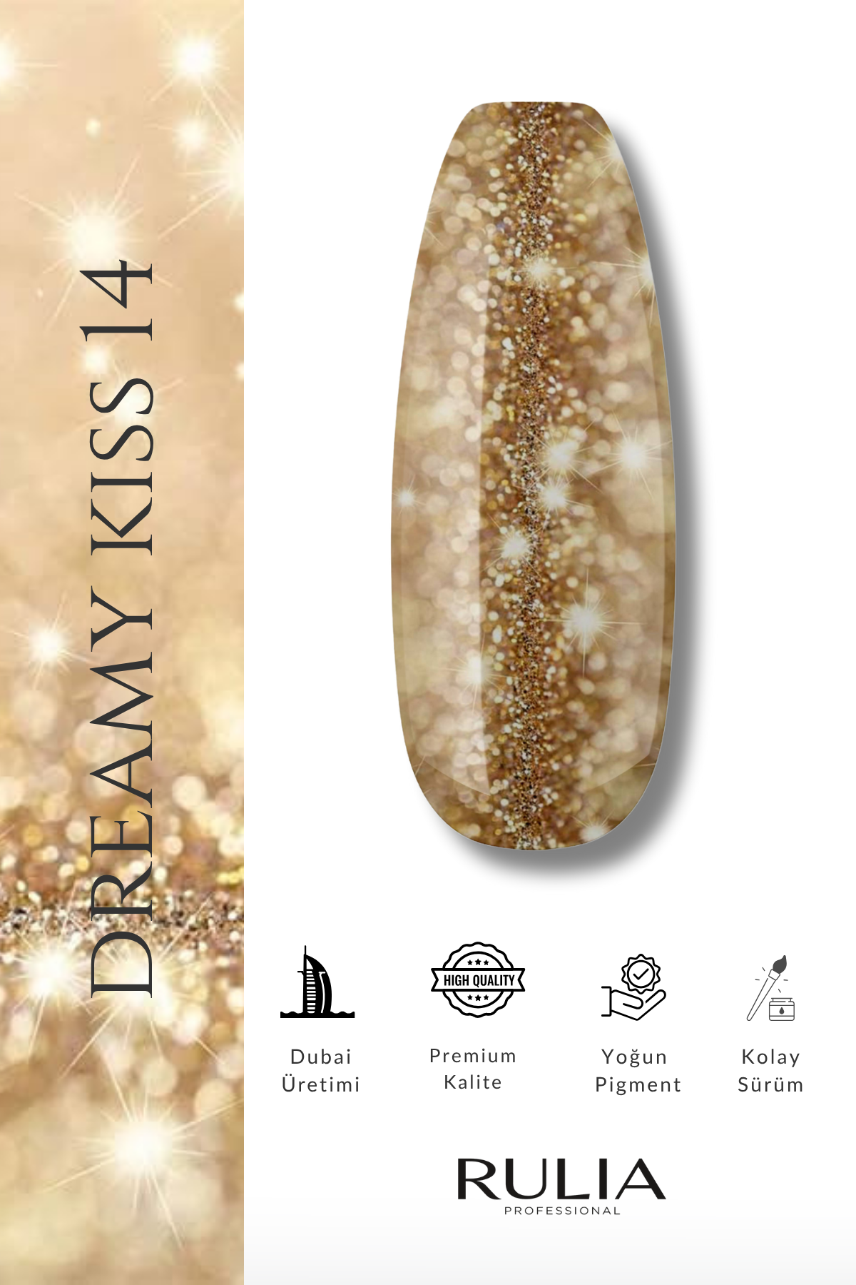 Rulia Kalıcı Oje Dreamy Kiss 014 15 ml