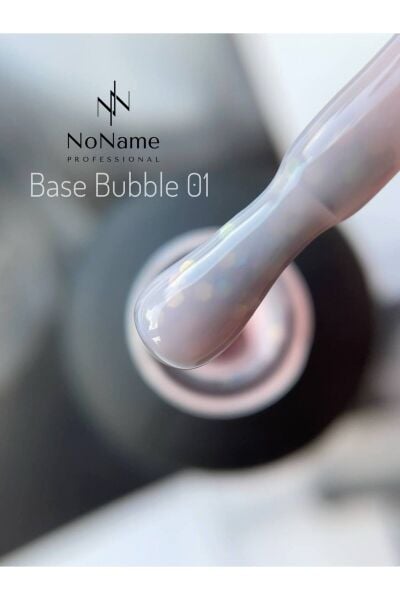 NONAME Professional Bubble Base Coat -No 1 Yoğun Büyük Simli Kendinden Parlak Baz Kat - 15 ml