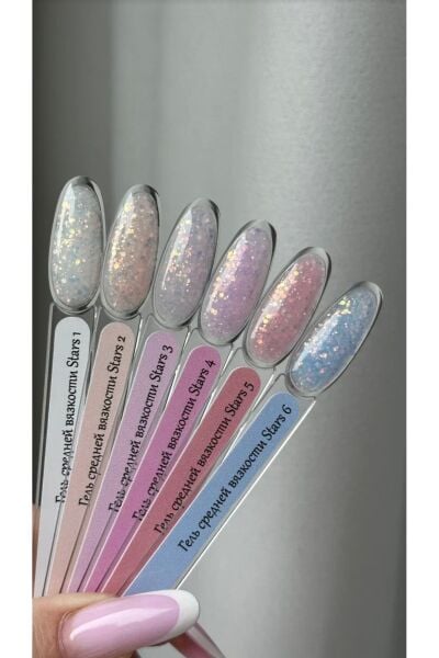 NoName Professional Stars No: 3 Builder Jel 15 ml Opal Efektli, Yoğun Işıltılı UV/Led Builder Jel