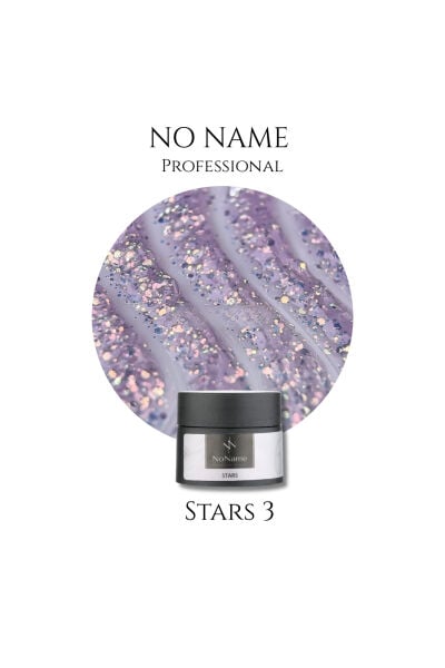 NoName Professional Stars No: 3 Builder Jel 15 ml Opal Efektli, Yoğun Işıltılı UV/Led Builder Jel