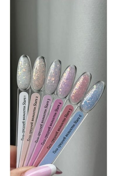 NoName Professional Stars No:5 Builder Jel Yoğun Simli, Ultra Parlak UV/LED Builder Jel 15 ml