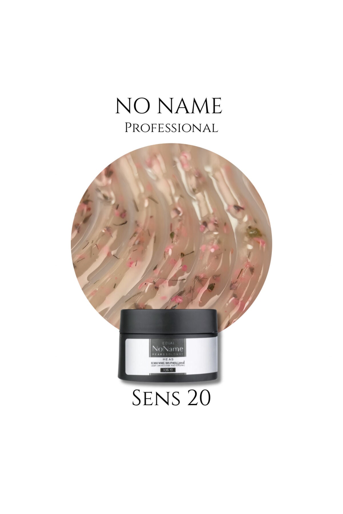 No Name Professional Sens 20 Gerçek Çiçek Parçacıklı Özel Tasarım Builder Gel - 15ml