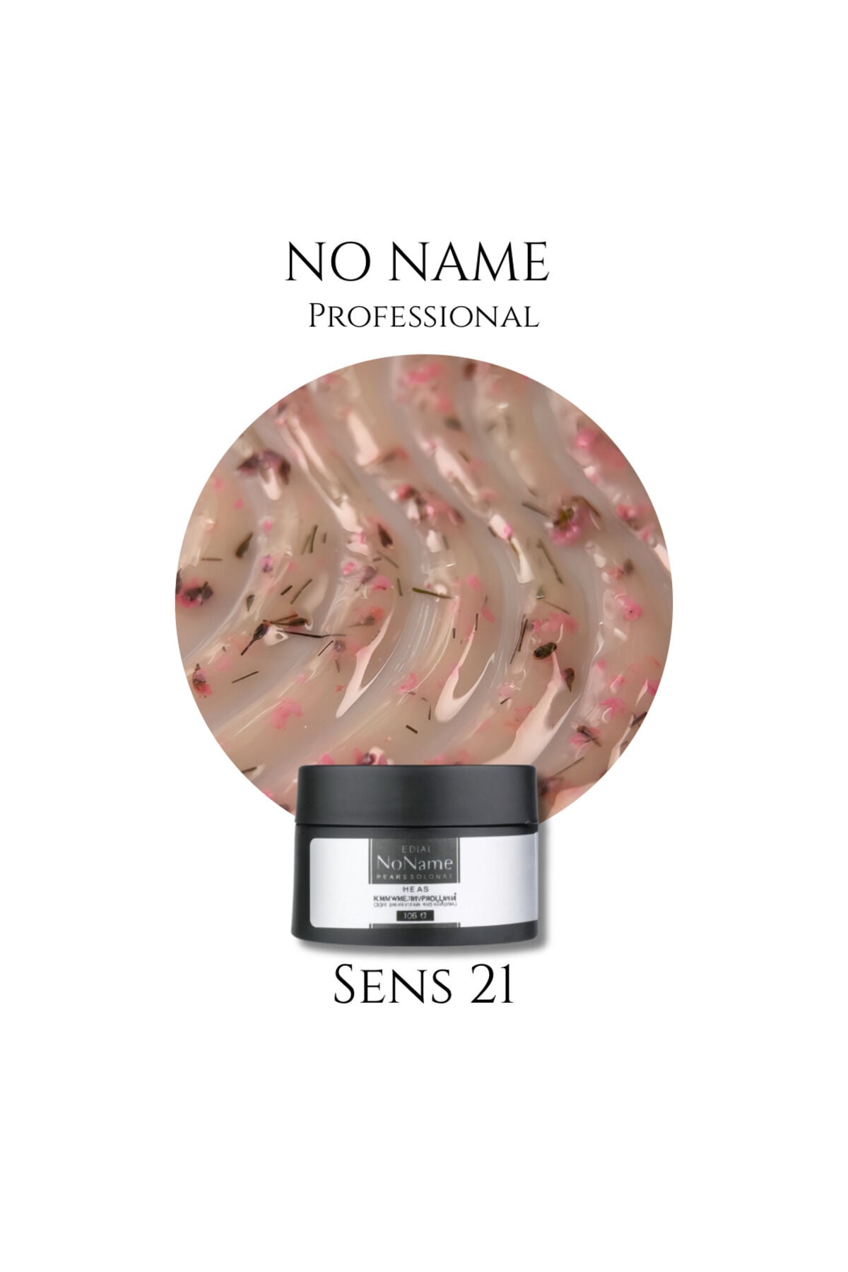No Name Professional Sens 21 Gerçek Çiçek Parçacıklı Özel Tasarım Builder Gel - 15ml