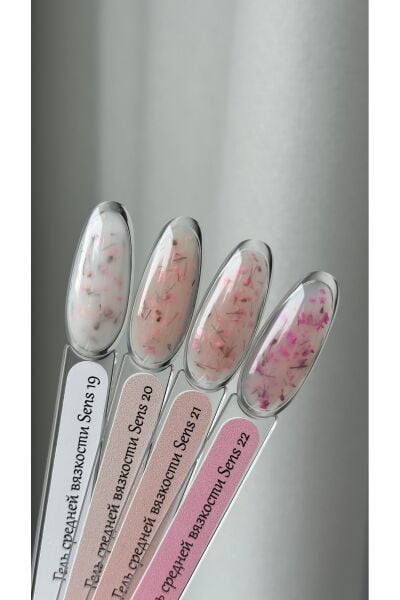 No Name Professional Sens 19 Gerçek Çiçek Parçacıklı Özel Tasarım Builder Gel -15 ml