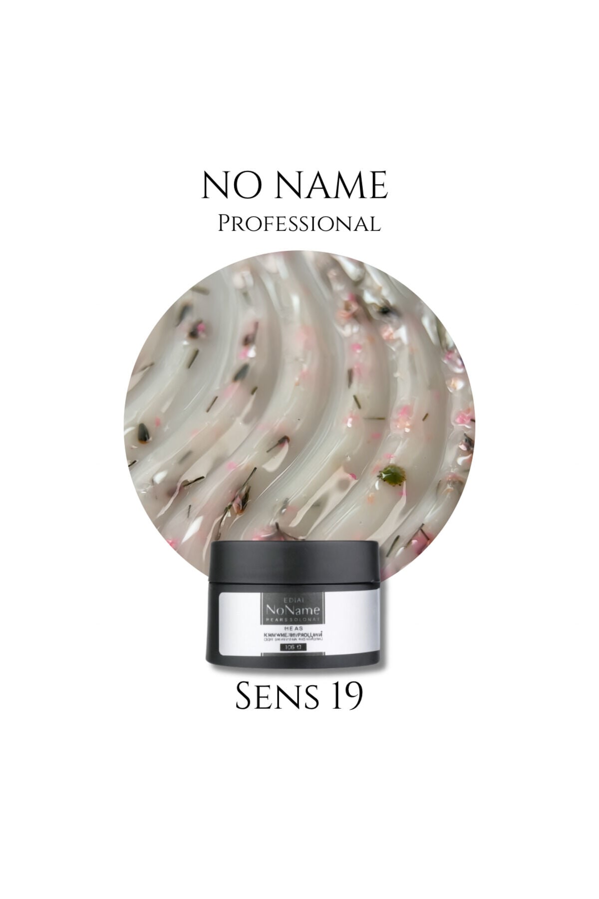 No Name Professional Sens 19 Gerçek Çiçek Parçacıklı Özel Tasarım Builder Gel -15 ml