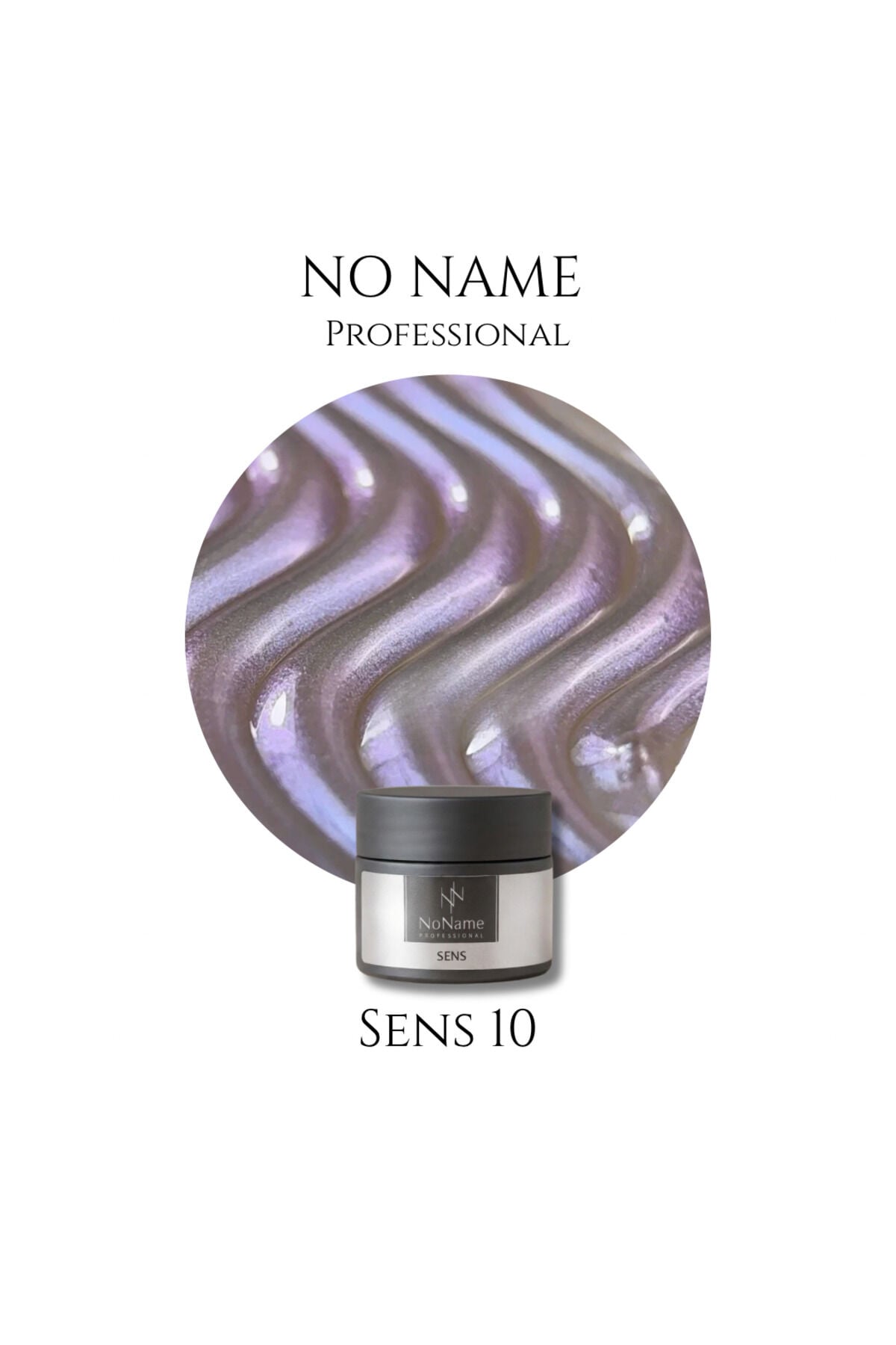 NoName Professional Sens 10 Kendinden Sedefli Lila Işıltılı Builder Gel 15 ml (Rus Üretim)