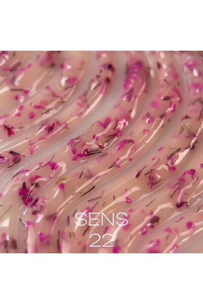 No Name Professional Sens 22 Gerçek Çiçek Parçacıklı Özel Tasarım Builder Gel - 15ml
