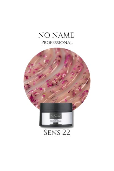 No Name Professional Sens 22 Gerçek Çiçek Parçacıklı Özel Tasarım Builder Gel - 15ml