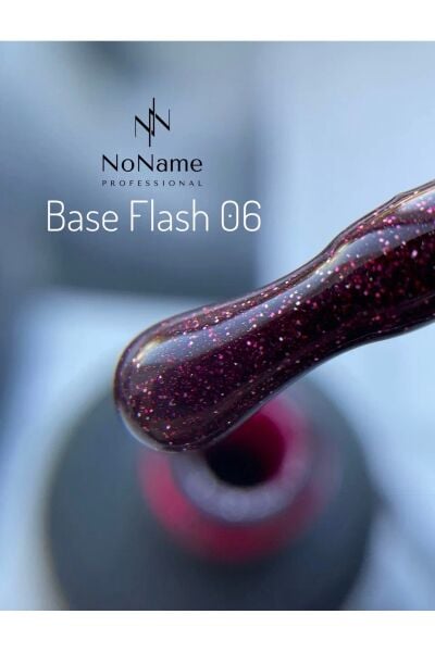 NONAME Professional Flash Base Yoğun Simli Base Coat - No 6 - Kendinden Parlak Güçlü Taban - 15 ml