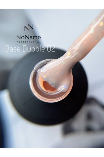 NONAME Professional Bubble Base Coat - No 1 Yoğun Büyük Simli Kendinden Parlak Baz Kat - 15 ml
