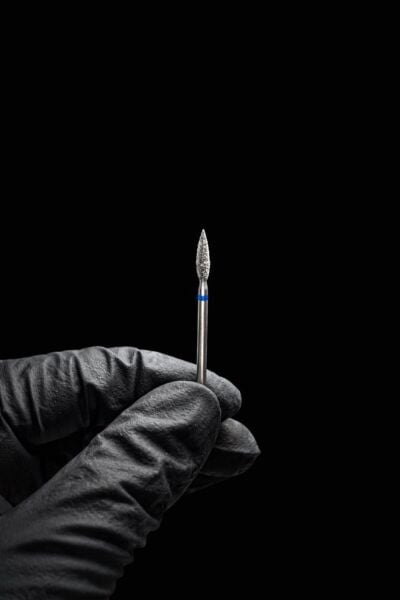 RULIA 0.23 mm Mavi Alev Elmas Freze Ucu | Hassas Kütikül ve Detay Temizliği - Renk: Mavi