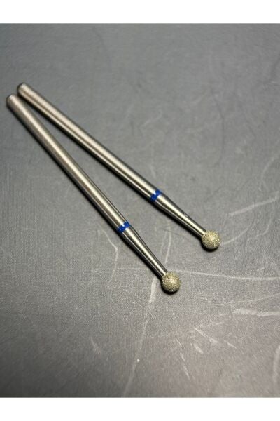 Rulia 2li Ekonomik 0.3 mm Top Freze Uç Profesyonel Kuru Manikür, Dayanıklı Kaplama ve Uzun Ömürlü