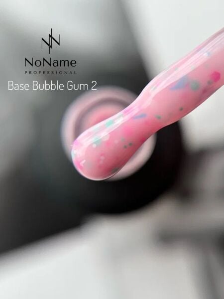 No Name Make Up Base Bubble Gum 2 | Pembe Konfeti Base Coat 15 ml