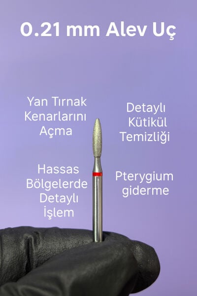 Rulia 0.21 mm Alev Uç Profesyonel Hassas Kütikül Temizliği ve Uzun Ömürlü Kullanım