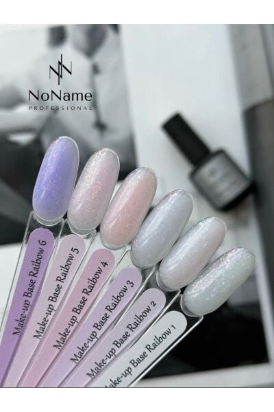 Professional Rainbow Base Coat - No: 3 - Renkli, Işıltılı ve Güçlü Tutuşlu Baz Kat -15 ml