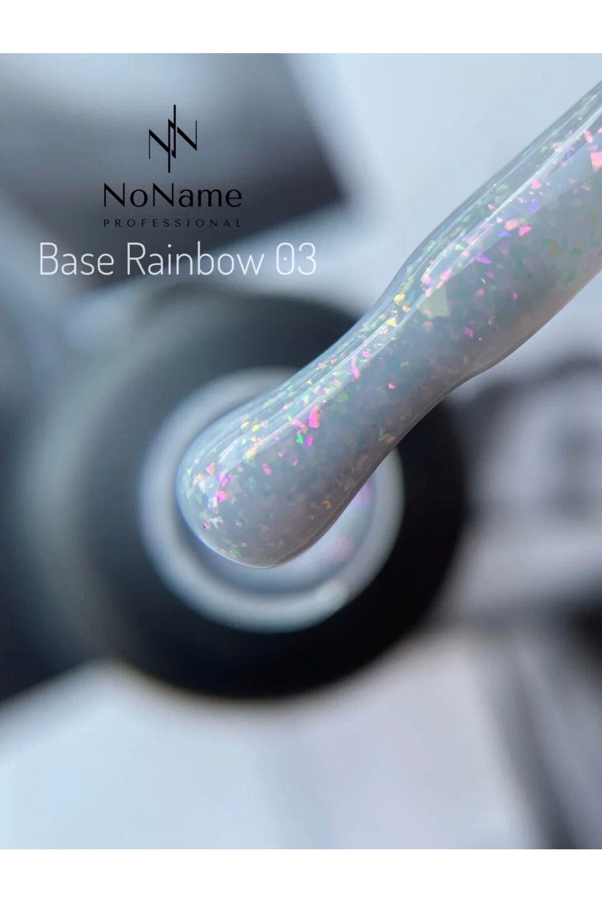 Professional Rainbow Base Coat - No: 3 - Renkli, Işıltılı ve Güçlü Tutuşlu Baz Kat -15 ml