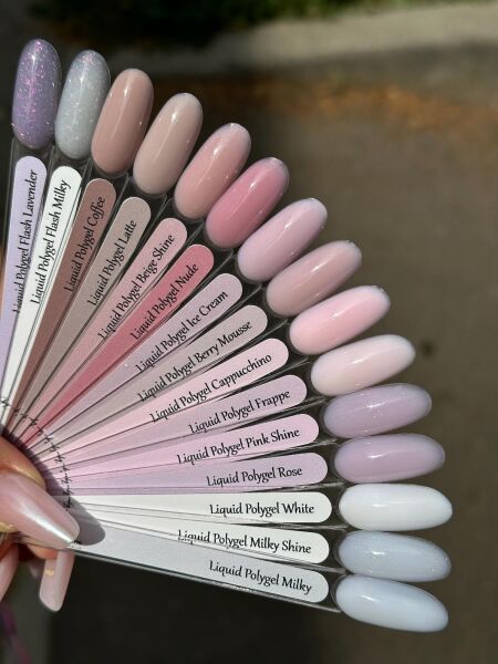 Liquid Poly Gel Kalıcı Oje Milky Shine (Shimmer ) 15 ml