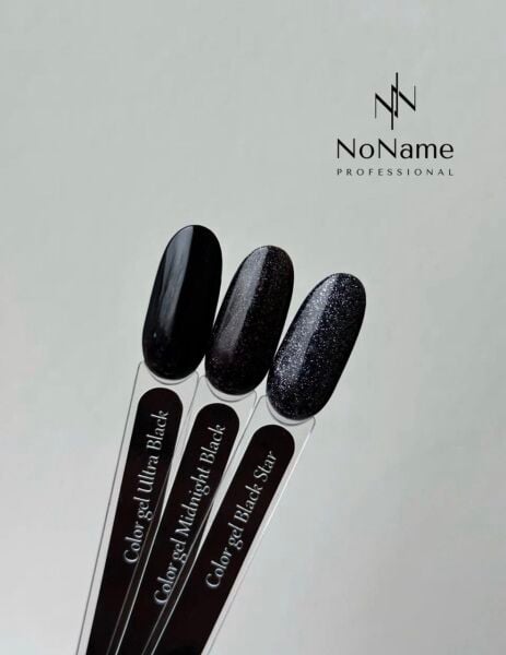 No Name Color Gel Midnight Black | Gece Siyahı Oje Simli Kalıcı Oje 8 ml