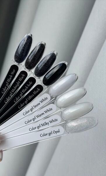 No Name Color Gel Midnight Black | Gece Siyahı Oje Simli Kalıcı Oje 8 ml