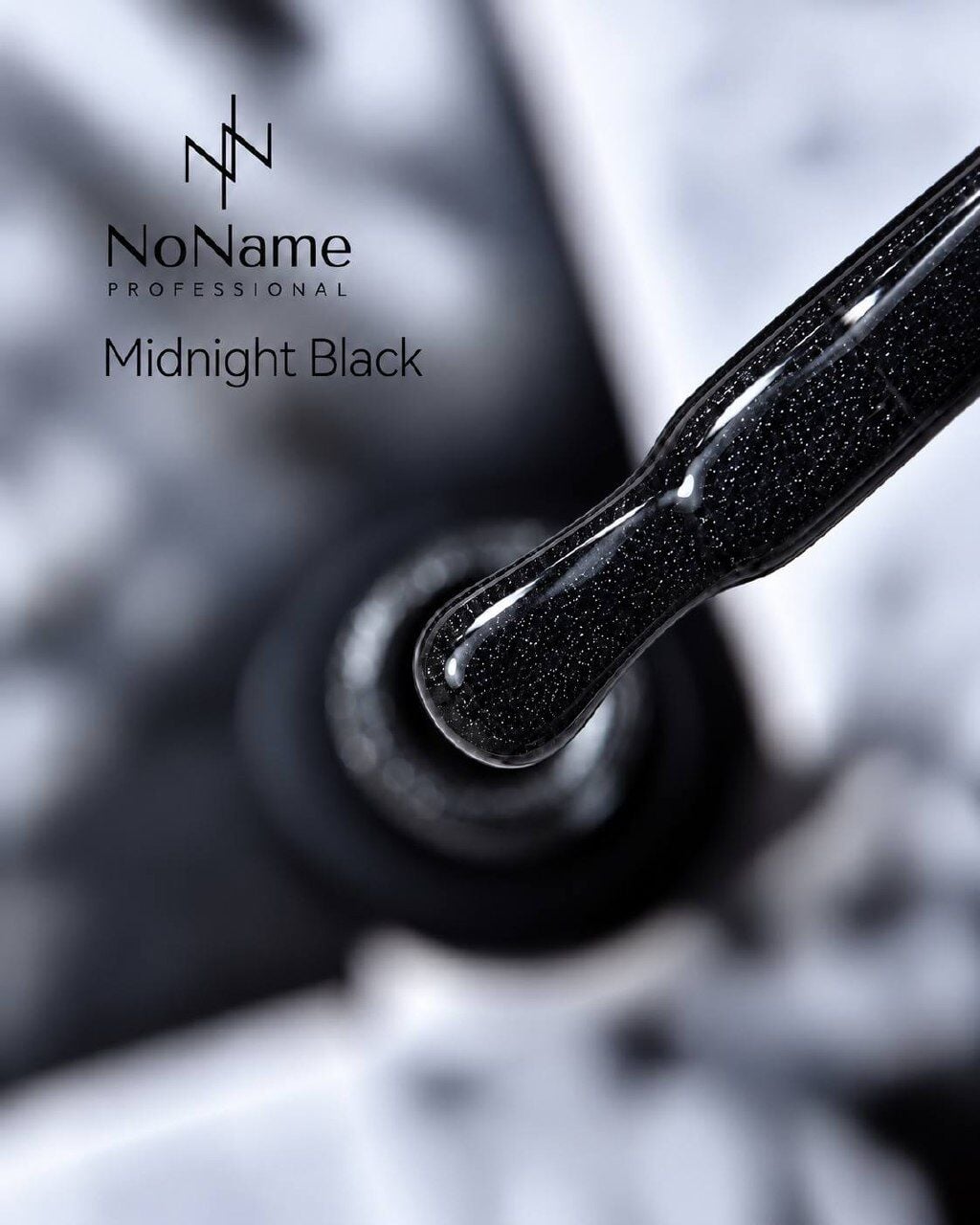 No Name Color Gel Midnight Black | Gece Siyahı Oje Simli Kalıcı Oje 8 ml