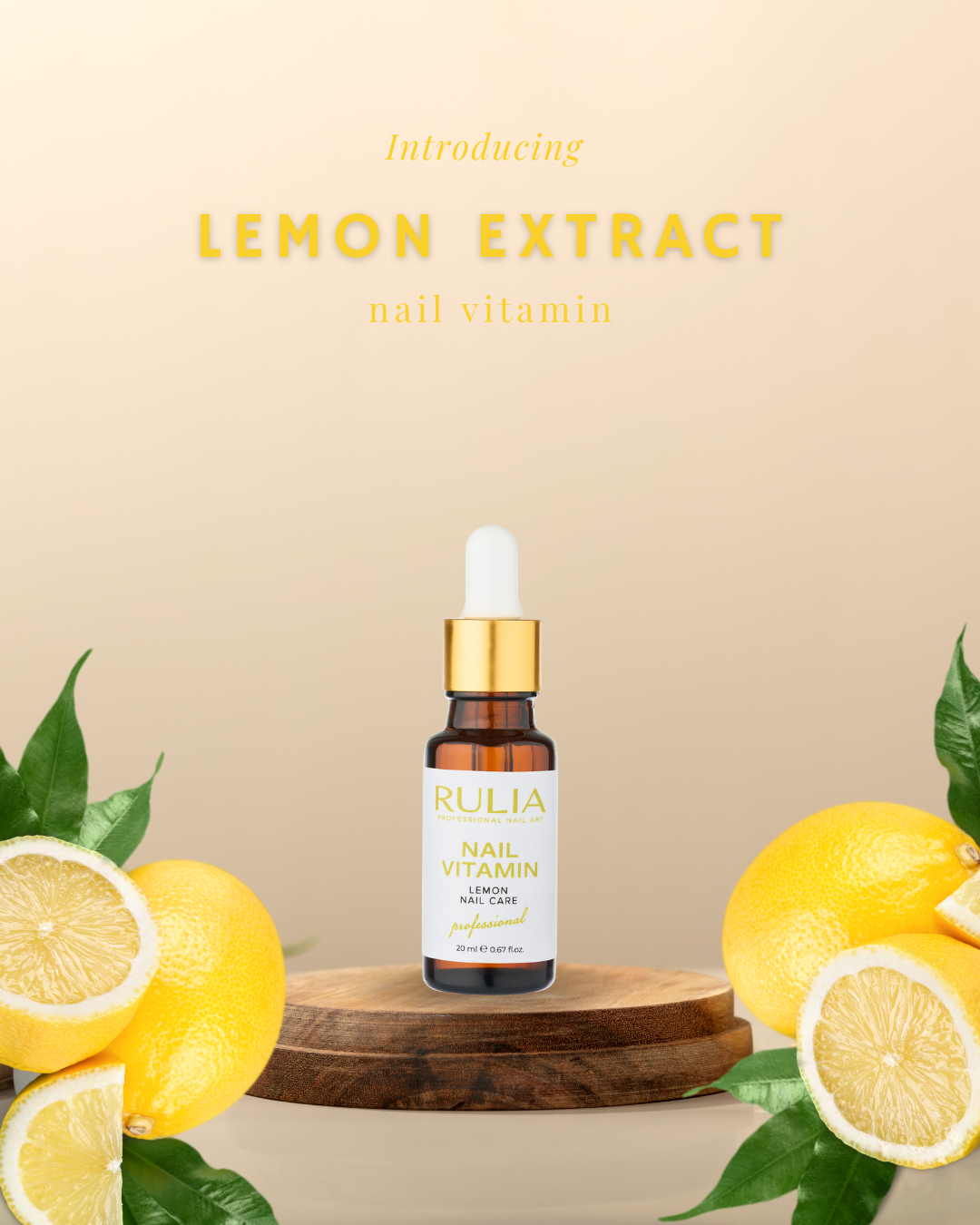 Rulia Tırnak Kütikül Bakım Yağı Limon Aromalı 20ml