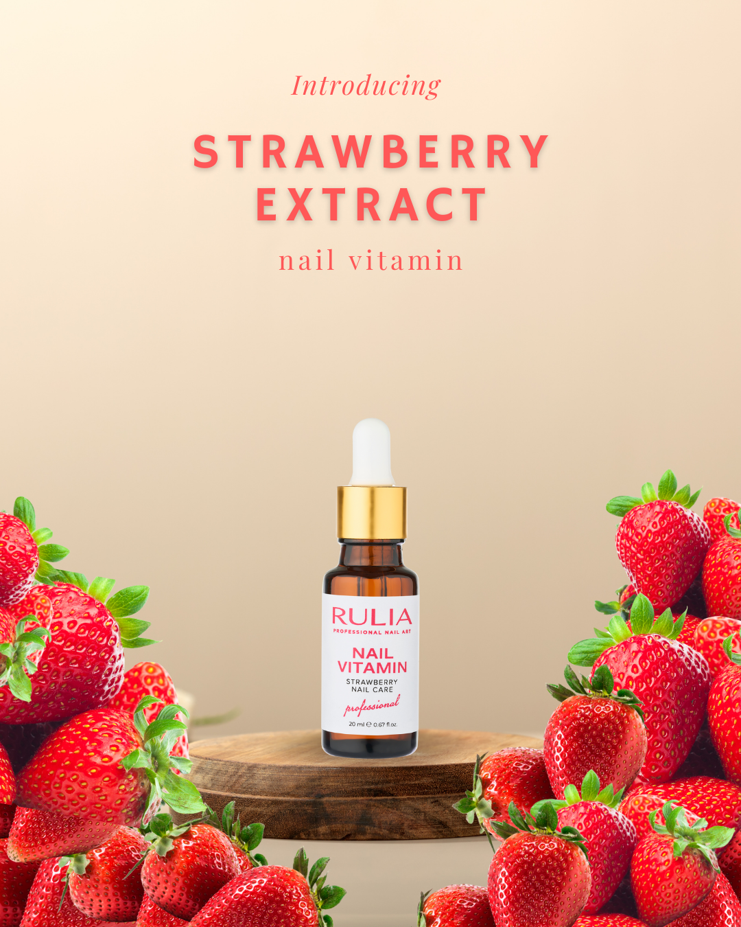 Rulia Tırnak Kütikül Bakım Yağı Çilek Aromalı 20ml