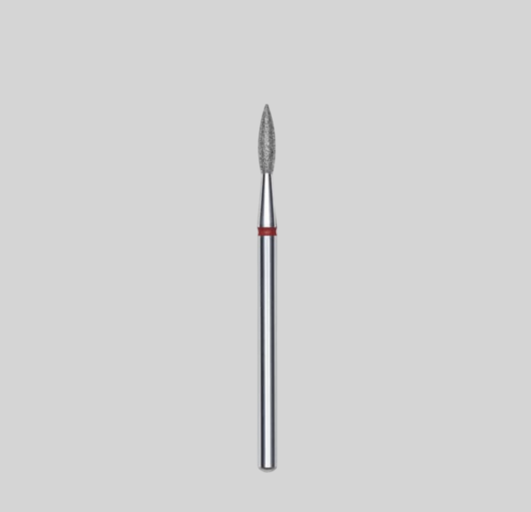 0.21 mm Kırmızı Ateş Freze Ucu | Kütikül Temizliği İçin Hassas Uç
