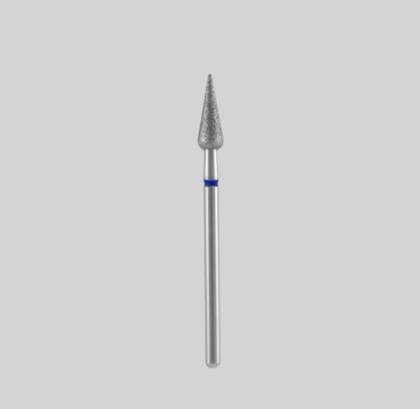 0.4 mm Mavi Elmas Armut Freze Ucu | Orta Sertlik – Kütikül ve Yan Duvar Temizliği  ⸻
