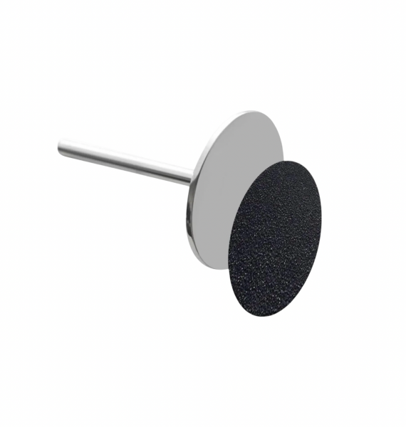 25 mm Paslanmaz Çelik Podo Disk Başlık | Ayak Törpüleme Pedi Ucu – 2.35 mm Şaft