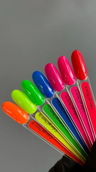 No Name Color Gel Neon 14 | Neon Turuncu Jel Oje Kalıcı Oje 8 ml | Yüksek Pigment