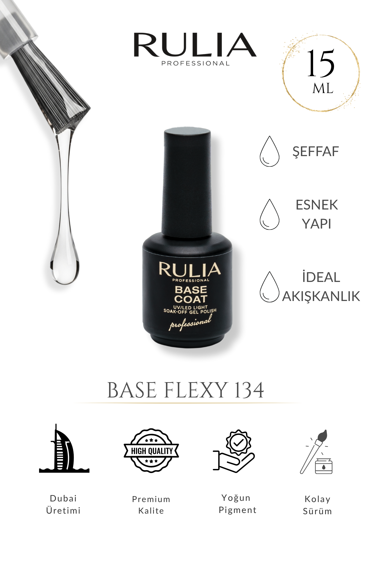 Rulia Base Coat Flexy 134 15 ml