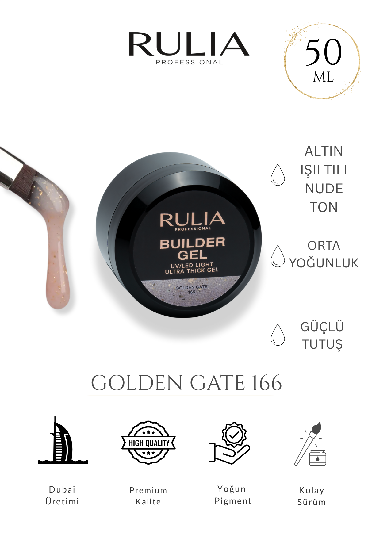 Rulia Builder Gel Golden Gate 166 50 ml