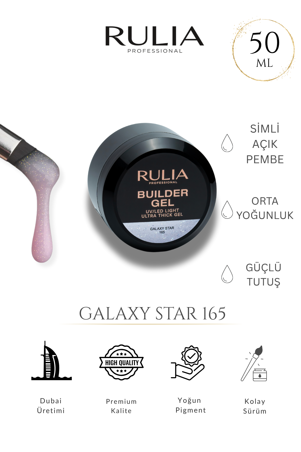 Rulia Builder Gel Galaxy Star 165 50 ml
