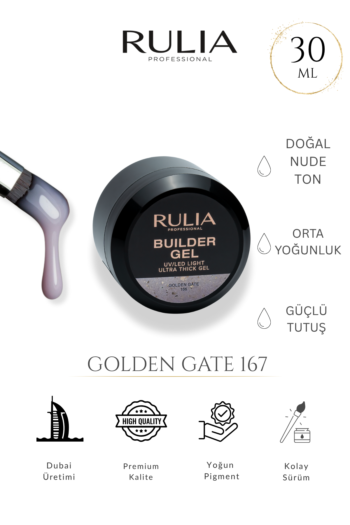 Rulia Builder Gel Golden Gate 167 30 ml