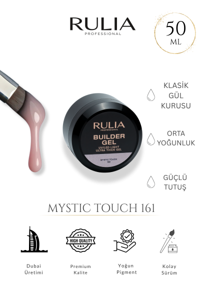 Rulia Builder Gel Mystic Touch 161 Gül Kurusu Nude Builder Gel 50 ml