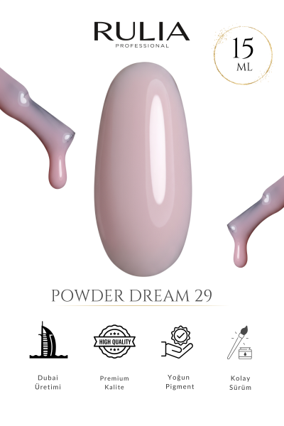 Rulia Kalıcı Oje Powder Dream 29 15 ml