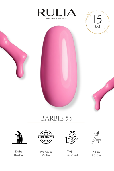 Rulia Barbie 53 Neon Pembe Gel Polish Kalıcı Oje 15 ml