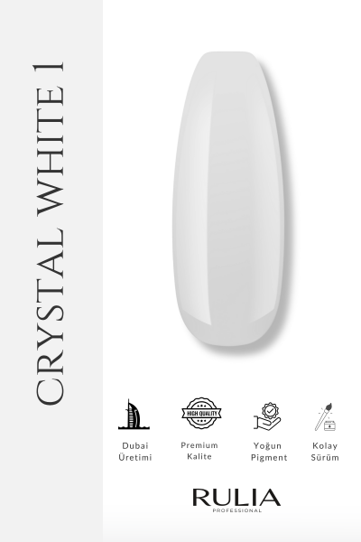 Rulia Kalıcı Oje Crystal White 001
