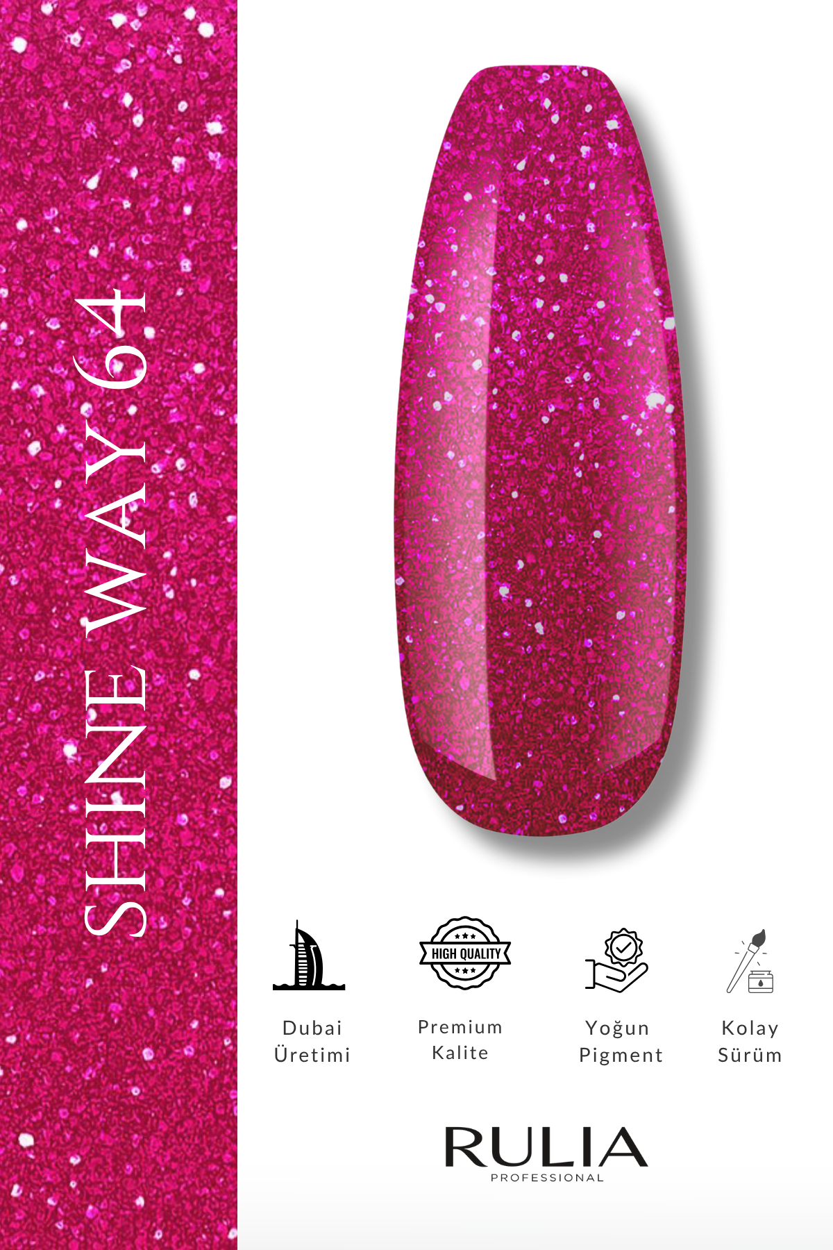 Rulia Kalıcı Oje Shine Way 064 15 ml