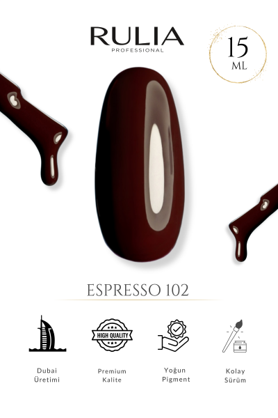 Rulia Kalıcı Oje Espresso 102 15 ml