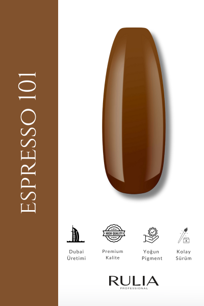 Rulia Kalıcı Oje Espresso 101 15 ml